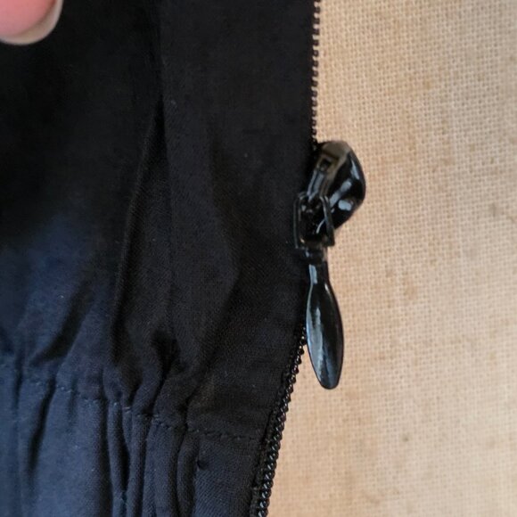 NEW RHODE PIA SHIRRED MINI DRESS IN BLACK SIZE M - Picture 4 of 6